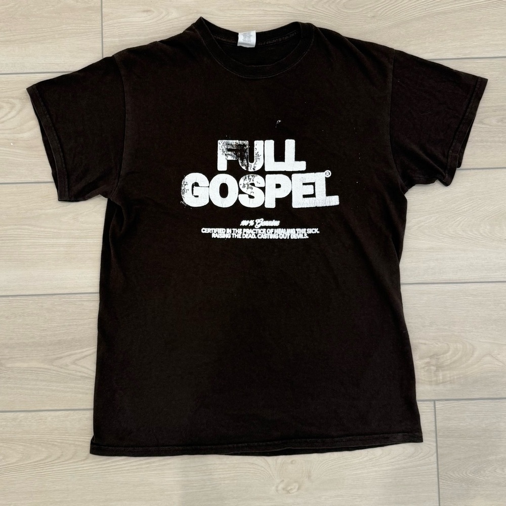 Brown Full Gospel Short Sleeve Tee
